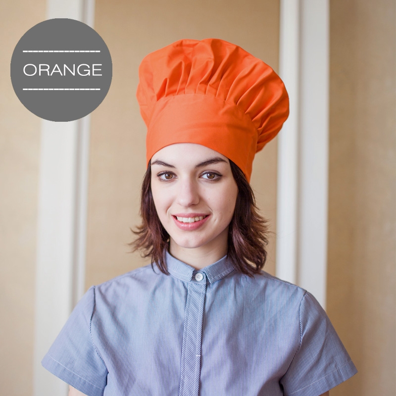 unisex orange chef hat 